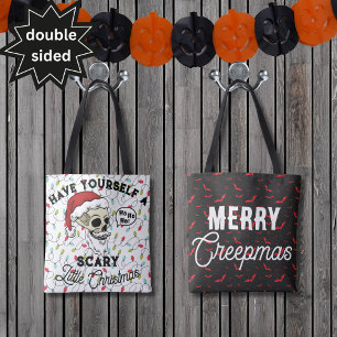 Bolsa Tote Divertido Tenha Um Pequeno Natal Assustador