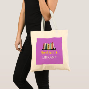 Bolsa Tote DIVERTIDO! Tote Bag - Biblioteca - Personalizada -