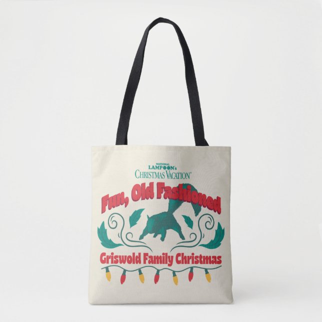 Bolsa Tote Divertido, Velho Feliz Natal da Família Griswold (Frente)