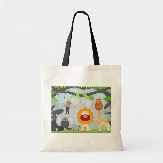 Bolsa Tote Divertimento da selva (Frente)
