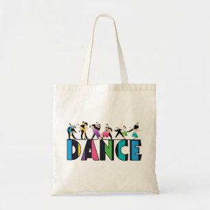 Bolsa Tote Divertimento & dança listrada colorida dos