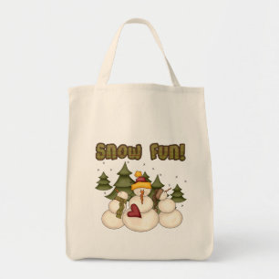 Bolsa Tote Divertimento de neve duas Camisetas e presentes