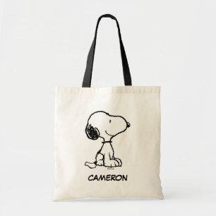 Bolsa Tote Divertimento e flores do Snoopy & Woodstock Adic