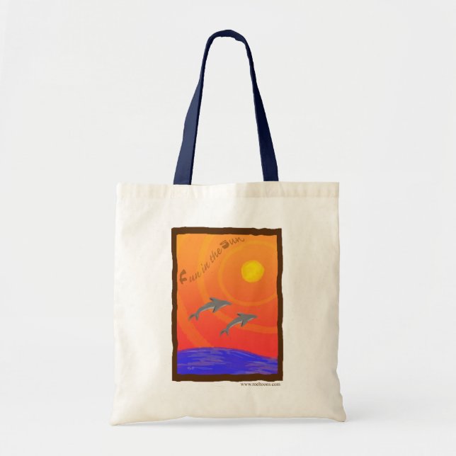 Bolsa Tote Divertimento no Sun: Saco do golfinho (Frente)