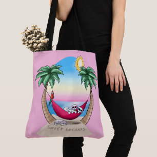 Bolsa Tote Divertimento tropical de KiniArt Bichon Frise