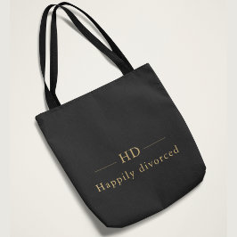 Bolsa Tote Divorciada Feliz e Elegante Monograma | Novo Começ