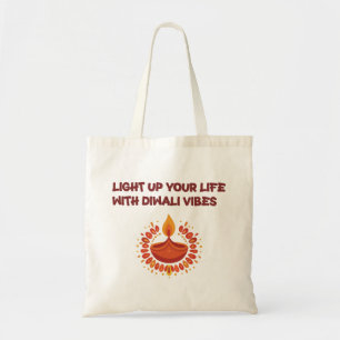 Bolsa Tote Diwali Glow - saco de toalhas festivas
