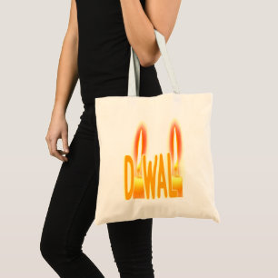 Bolsa Tote Diwali Lights Engraçado Típica para a luz do dia