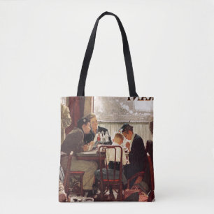 Bolsa Tote Dizendo a benevolência por Norman Rockwell