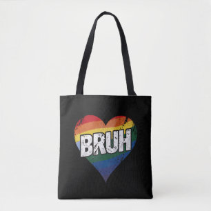 Bolsa Tote Dizendo engraçado do meme Bruh Saudação Bro Gay Or