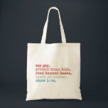 Bolsa Tote Dizer Gay Proteger Crianças Trans Leia Livros Bani<br><div class="desc">Dizer Gay Proteger Crianças Trans Leia Livros Banidos LGBTQ</div>