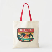 Djerba Tunísia Retro Emblem