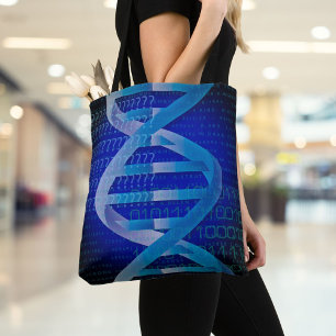 Bolsa Tote DNA ID Blue Medical Science