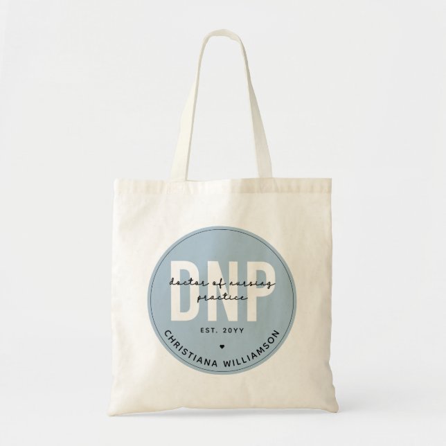 Bolsa Tote DNP Doutor Personalizado para Graduação de Prática (Frente)