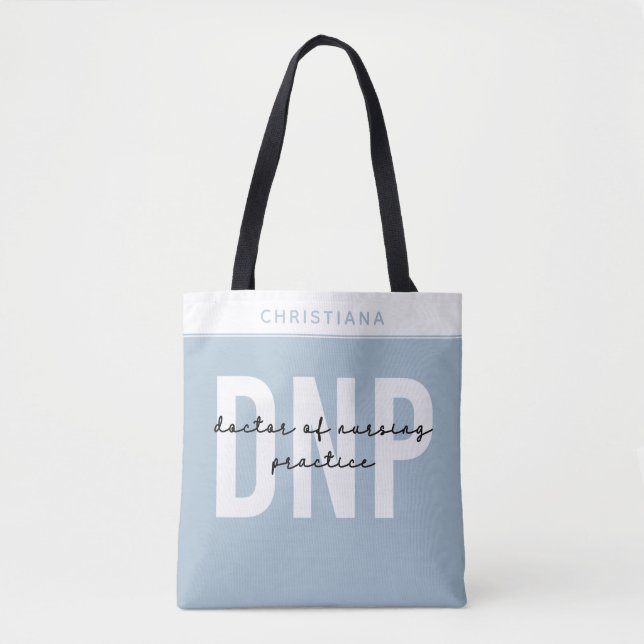 Bolsa Tote DNP Doutor Personalizado para Graduação de Prática (Frente)