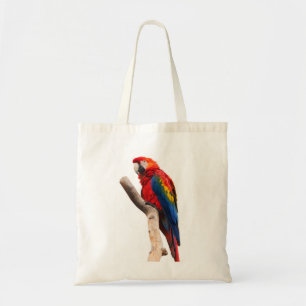 Bolsa Tote Do Macaw escarlate colorido bonito do pássaro do