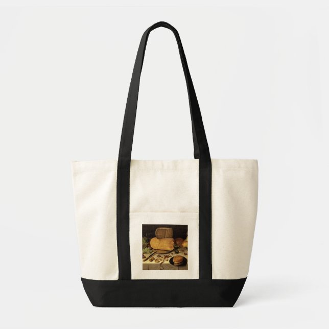 Bolsa Tote Do pequeno almoço vida ainda, 1613 (óleo em (Frente)