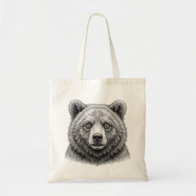 Bolsa Tote do Urso Marrom Teimoso