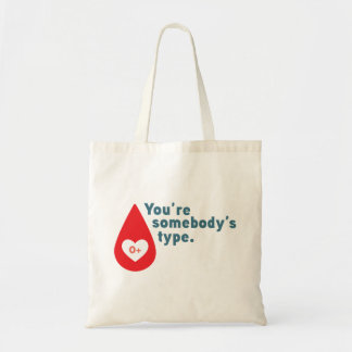 Bolsa Tote Doar Sangue Tipo 0 Rh+ - Você é do tipo de alguém