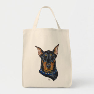 Bolsa Tote Dobermann Preto