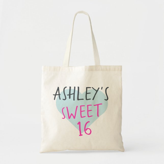 Bolsa Tote Doce 16 16º Aniversário (Frente)