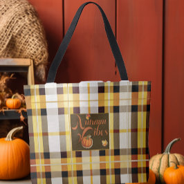 Bolsa Tote Doce Autumn Vibes Trendy Ação de Graças
