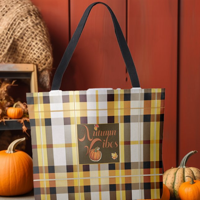 Bolsa Tote Doce Autumn Vibes Trendy Ação de Graças (Chic and Stylish Autumn Vibes Tote)