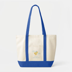 Bolsa Tote Doce Céu Azul Nuvem Pequeno Frango Chuveiro de Beb