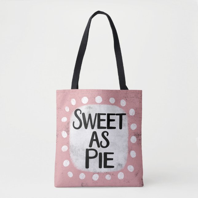 Bolsa Tote Doce Como Saco De Torta (Frente)