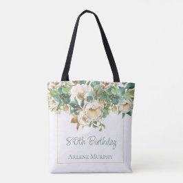 Bolsa Tote Doce Creme Rosa 80 Aniversário