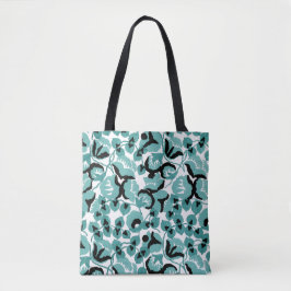 Bolsa Tote Doce Ervilha (Teal) Arte Refinada