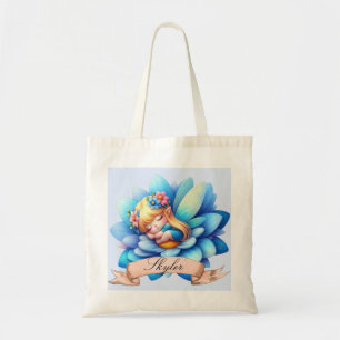 Bolsa Tote Doce Fantasia Floral Sonhos Doces Fada Adormecida