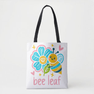 Bolsa Tote Doce "Folha de Abelha Caprichosa Abelha, Presentes