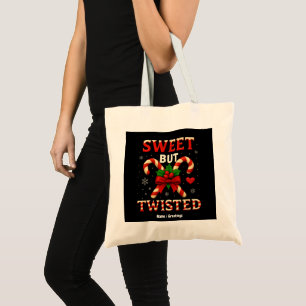 Bolsa Tote Doce, Mas Doce Torcido, Cané Engraçado De Natal En