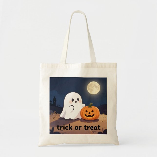 Bolsa Tote Doce ou Travessura  (Frente)