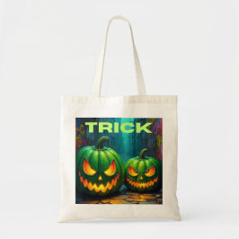 Bolsa Tote Doce ou travessura verde