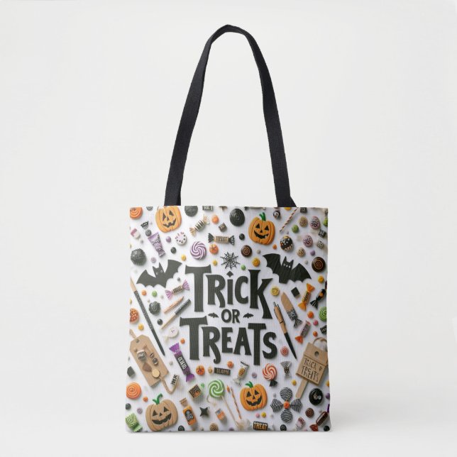 Bolsa Tote Doce ou Travessuras (Frente)
