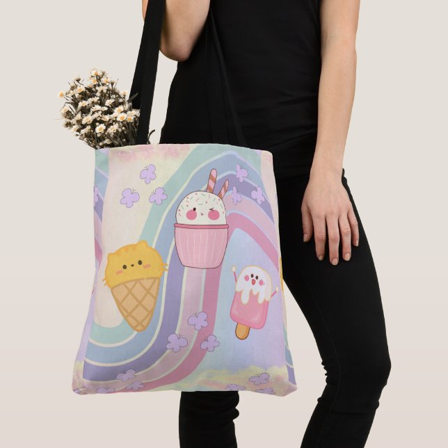 Bolsa Tote doce, sorvete (Close Up)