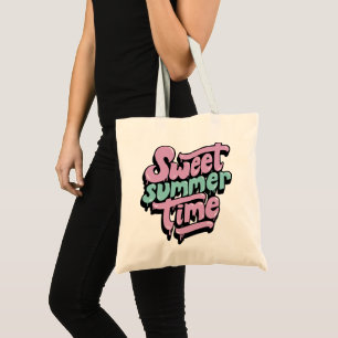 Bolsa Tote Doce Tempo de Verão Retrô