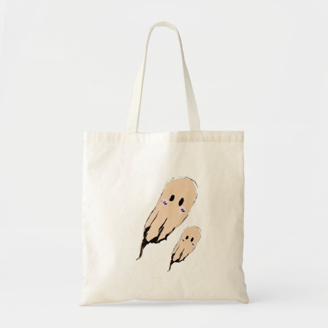 Bolsa Tote Doces de Halloween para Truques ou Travessuras Vin (Frente)