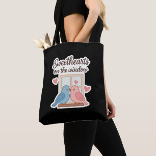 Bolsa Tote Doces na janela - Adesivo de aves de capoeira fres