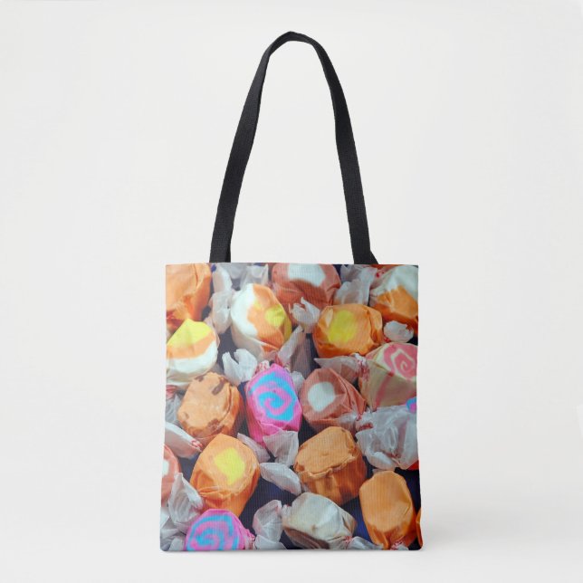 Bolsa Tote Doces taffy coloridos (Frente)