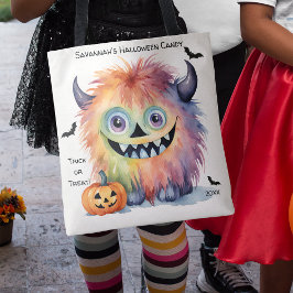 Bolsa Tote Docinho de Halloween Monstro Bonito