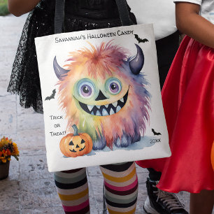 Bolsa Tote Docinho de Halloween Monstro Bonito