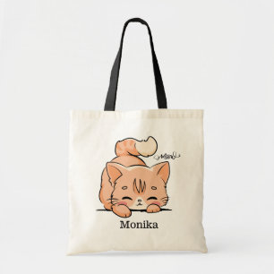 Bolsa Tote Dodle Laranja Coca-Cola Gato Lover Monograma