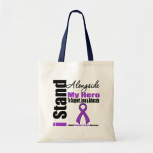 Bolsa Tote Doença que de Alzheimers eu estou ao lado de meu