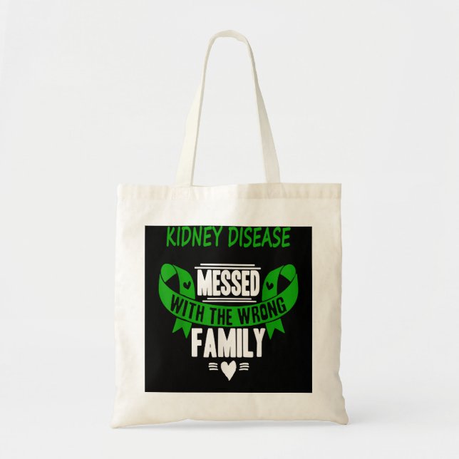 Bolsa Tote doença renal, guerreiro renal engraçado, dálise (Frente)