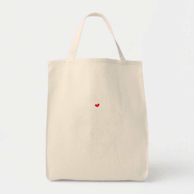 Bolsa Tote Dog Colorfull Pitbull Dog Adotar Não Comprar (Frente)