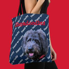 Bolsa Tote Dog Shepadoodle Amor Incondicional Feliz-de-sorte