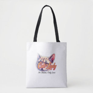 Bolsa Tote Doida por Gatos – Sem Vergonha, Só Amor! Ombro